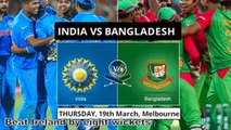 India vs Bangladesh, 2nd Quarter Final in ICC Cricket World Cup 2015 ✔