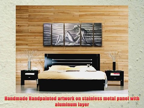 Metal Wall Art Abstract Modern Home Decor Contemporary Woman Lady at the Bay