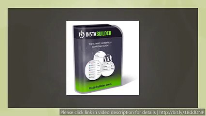 Wordpress plugin Instabuilder - Create Marketing pages and how