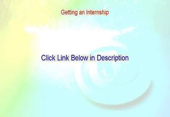 Getting an Internship Reviews (Legit Review)