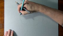 Drawing time lapse_ violet pottery coffee cups - hyperrealistic art