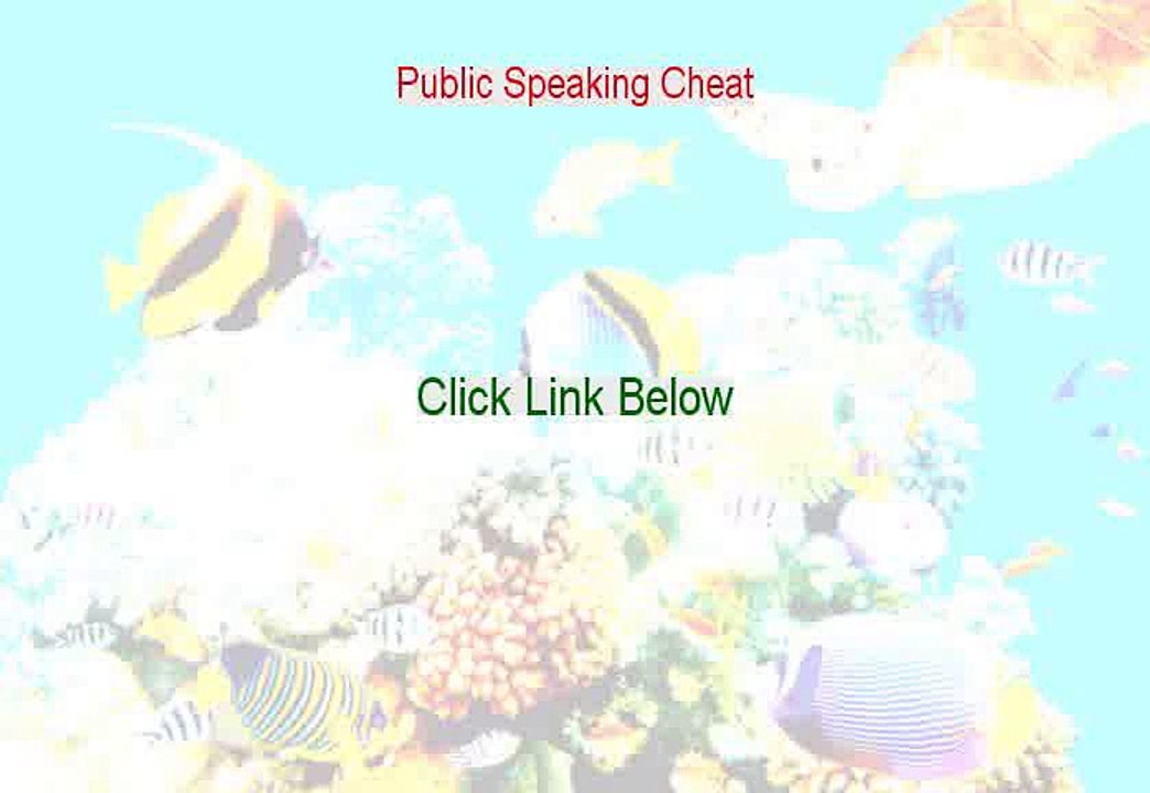 Public Speaking Cheat Review (Watch my Review 2015)