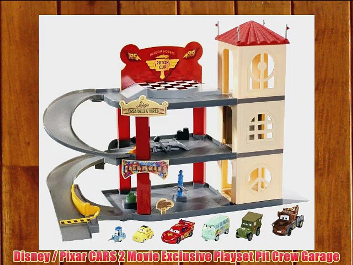 Disney Pixar Cars 2 Movie Exclusive Playset Pit Crew Garage