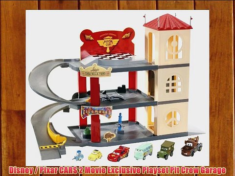 disney pixar cars garage playset