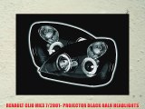 RENAULT CLIO MK3 7/2001- PROJECTOR BLACK HALO HEADLIGHTS