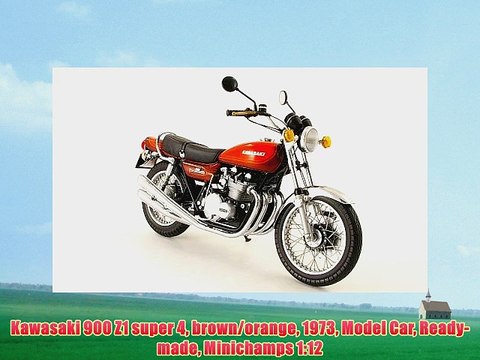 Kawasaki 900 Z1 super 4 brown/orange 1973 Model Car Ready-made Minichamps 1:12