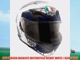 AGV HORIZON ABSOLUTE MOTORCYCLE HELMET WHITE / BLUE LARGE