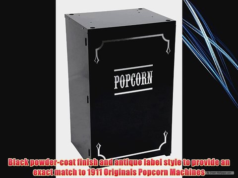 Paragon Premium Popcorn Stand for 6 and 8-Ounce 1911 Originals Popcorn Machine (Black)