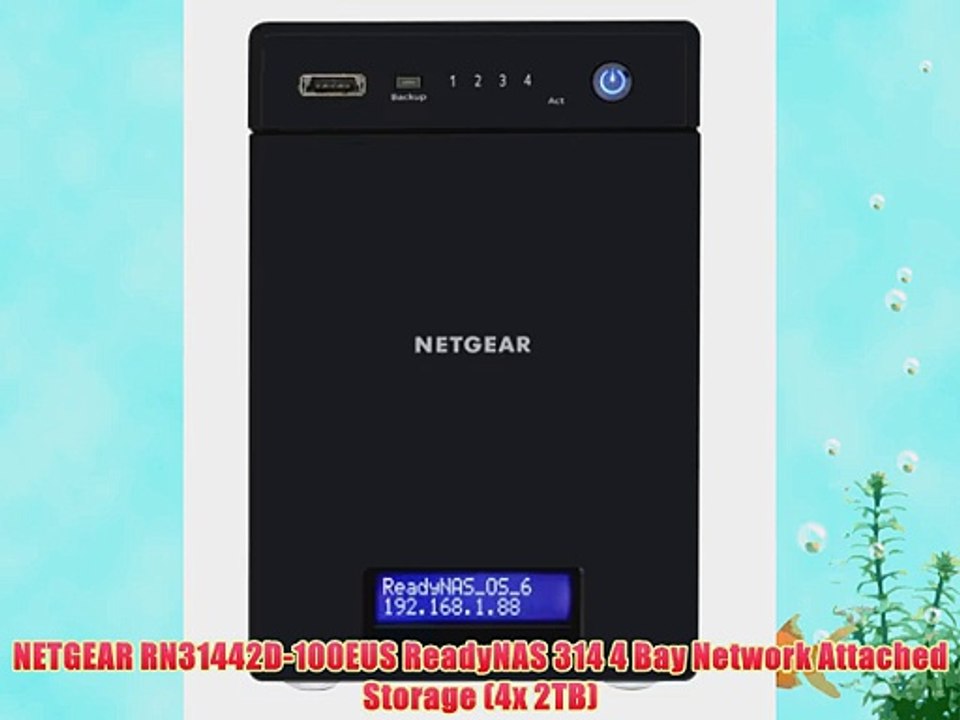 NETGEAR RN31442D-100EUS ReadyNAS 314 4 Bay Network Attached Storage (4x 2TB)