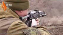 20150312 - unknown place, Donetsk Oblast - Russians drill on Ukraine soil