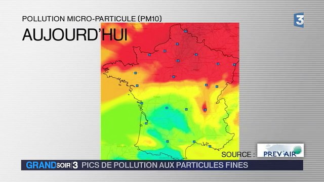 Pic de pollution aux particules fines dans le nord de la France