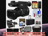 Panasonic HCX1000 4K Ultra HD WiFi Video Camera Camcorder with Fisheye Lens 64GB Card Case LED Light Set Microphone Set