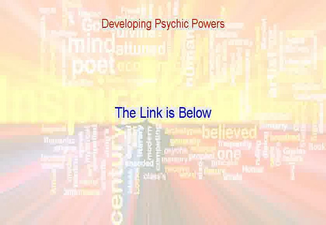 Developing Psychic Powers PDF Free - developing my psychic powers [2015]