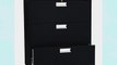 HON 683LP 600 Series 36-Inch by 19-1/4-Inch 3-Drawer Lateral File Black