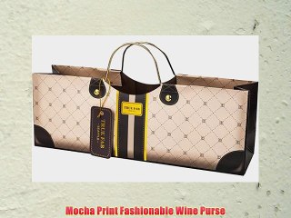 True Fabrications Mocha Purse Wine Bag 3182