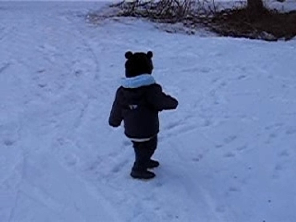 Romain dans la neige