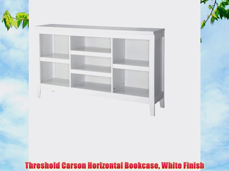 Threshold Carson Horizontal Bookcase White Finish
