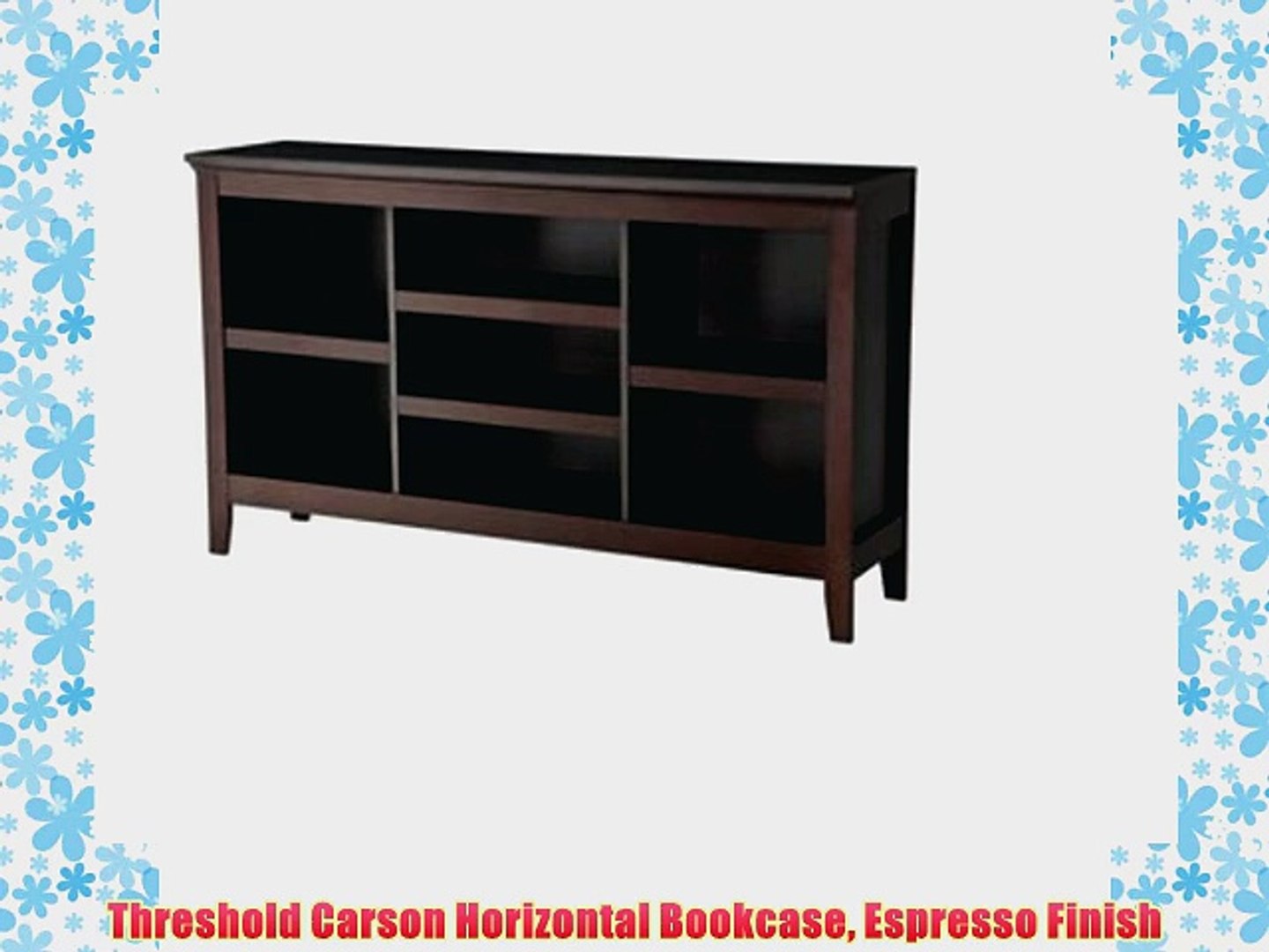 Threshold Carson Horizontal Bookcase Espresso Finish Video