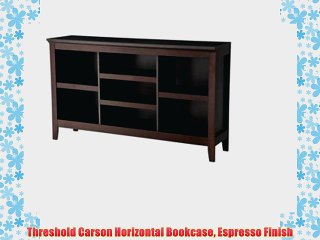 Threshold Carson Horizontal Bookcase Espresso Finish