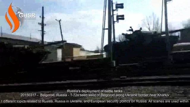 20150317 - Belgorod, Russia - T-72s seen west of Belgorod along Ukraine border near Kharkiv