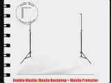 Double Muslin Photography White Muslin Backdrop Background Support Stand Kit LimoStudio