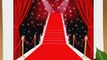 Glorious Red Carpet With Curtain 10' x 10' CP Backdrop Computer Printed Scenic Background