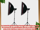 StudioPRO Double 600W/s Flash Photography Photo Studio Strobe Lighting Two 300W/s Monolights