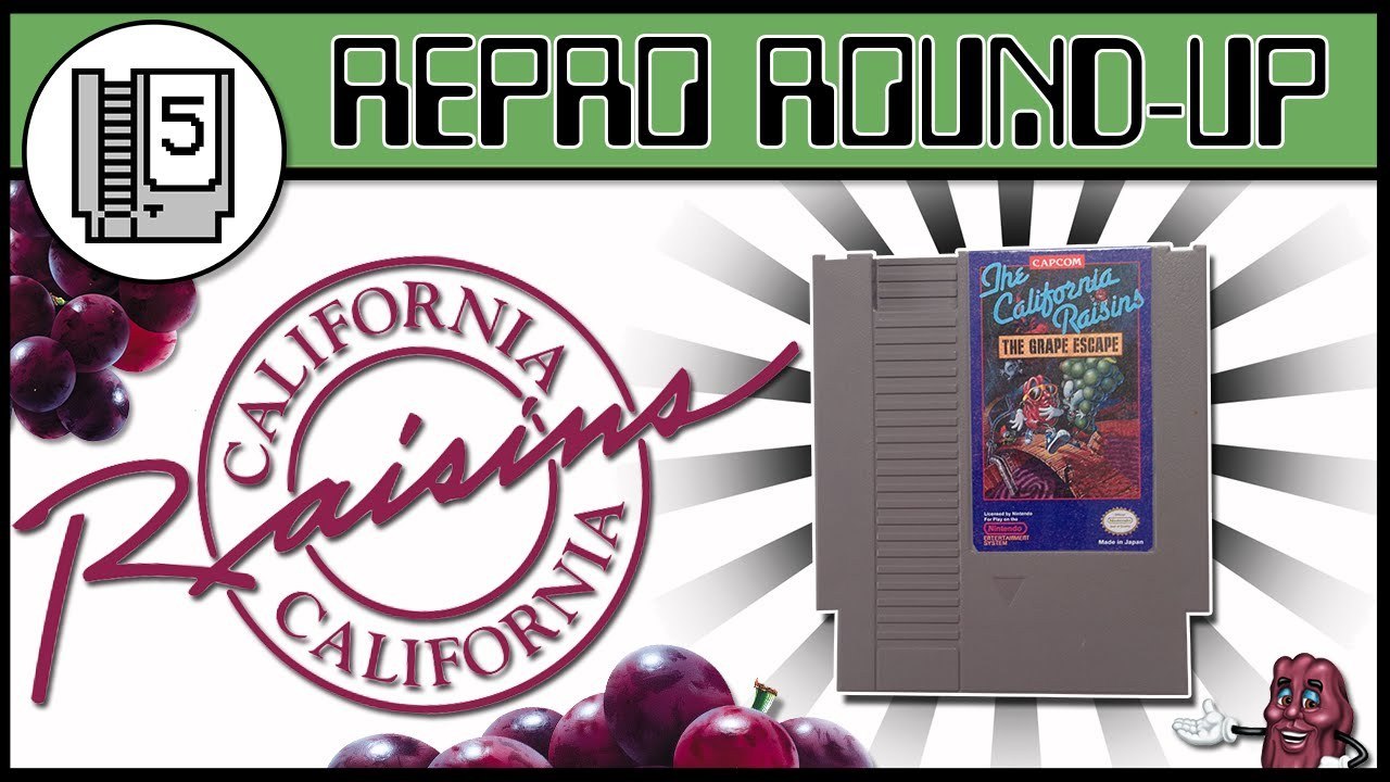 The California Raisins: The Grape Escape (NES) Repro Round Up