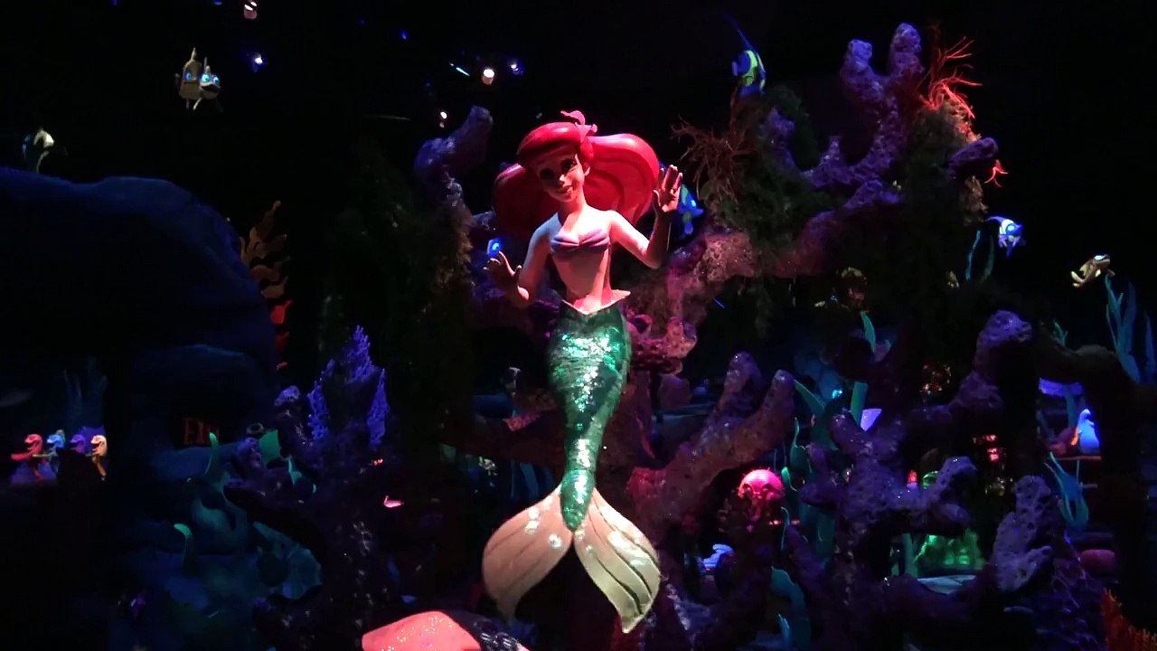 Updated 2015 Journey of the Little Mermaid Dark Ride POV 4K Ultra HD Walt Disney World Magic Kingdom