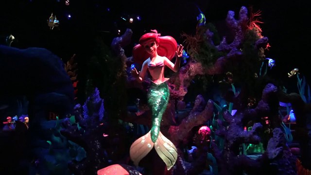 Updated 2015 Journey of the Little Mermaid Dark Ride POV 4K Ultra HD Walt Disney World Magic Kingdom