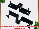 JTL Triple Bar Holder Set Three Cross Bar Support for Background Systems Set of Two.