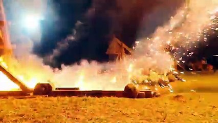 Trébuchets géants, testés en condition réelle