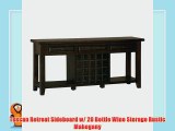 Tuscan Retreat Sideboard w/ 20 Bottle Wine Storage Rustic Mahogany