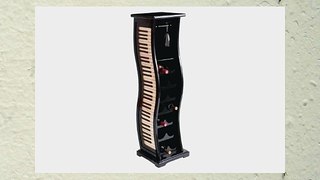 Deco 79 Wood Piano Wine Rack 49 by 14-Inch