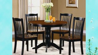 Homelegance Andover 5 Piece Dinning Table Set in Black