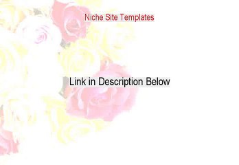 Niche Site Templates Free Review - My Review