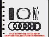 JJC LED-48A Macro Ring Flash LED Light for 49MM/52MM/55mm/58mm/62MM/67MM CAMERA LENS