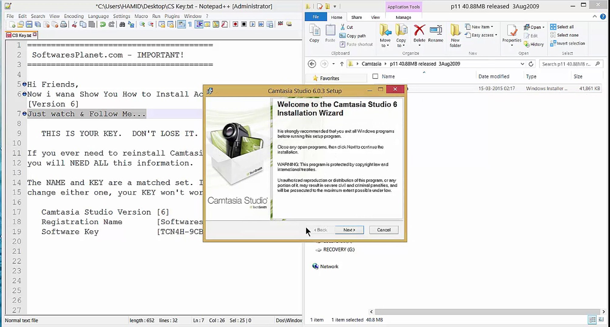 Camtasia 8 License Key