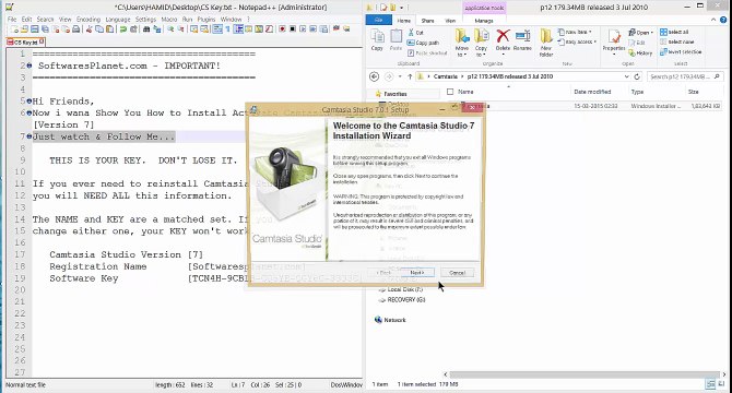 How to install and Activate Camtasia Studio Old Versions V7 with License Key Free Download