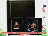 Professional PARADE Black/gold slip-in mat photo album for 20 prints - 5x7
