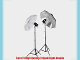 CowboyStudio 360 Watt Photography Studio Monolight Strobe/Flash Umbrella Lighting Kit - 2 Studio