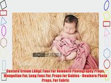 Custard Cream LARgE Faux Fur Newborn Photography Props Mongolian Fur Long Faux Fur Props for