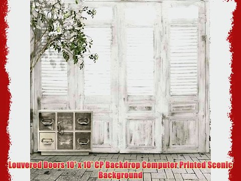 Louvered Doors 10' x 10' CP Backdrop Computer Printed Scenic Background