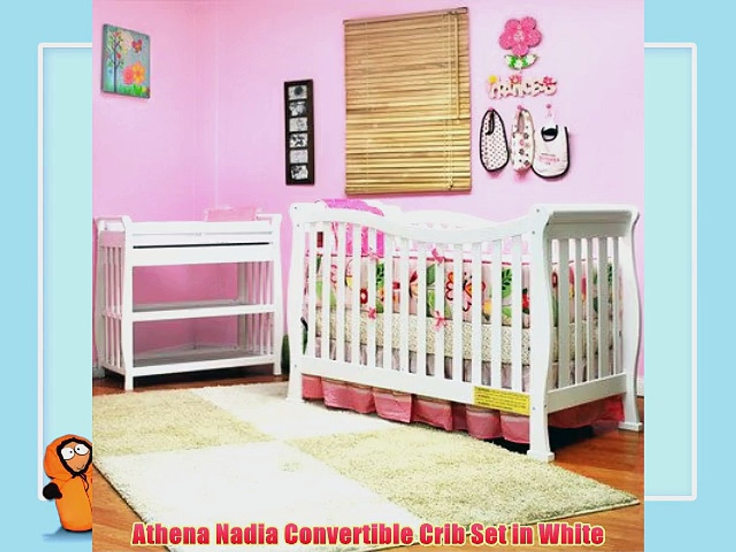 Athena Nadia Convertible Crib Set In White Video Dailymotion