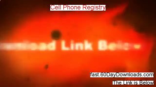 Cell Phone Registry - Cell Phone Registry Free