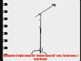 Flashpoint C light stand 40 double riser40 arm Turtle base 1 Grip Heads