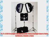 JTL TL-2250 Everlight Softbox Kit with Three Everlight Quartz Units Softboxes Stands