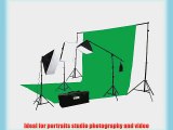 ePhoto 10 X 20 Large Chromakey Chroma KEY Green Screen Support Stands 3 Point Continuous Video