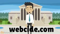 Webcide.com use only reputable financial sources , in order to base its online negative PR campaigns .