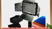 LimoStudio Photo Video Studio LED Photo and Video LIGHT with Barndoor and 4 Color Filters and